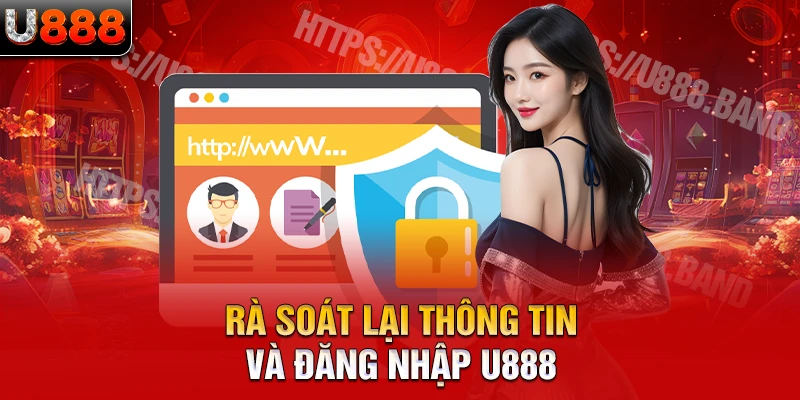 Rà soát lại thông tin và đăng nhập U888 