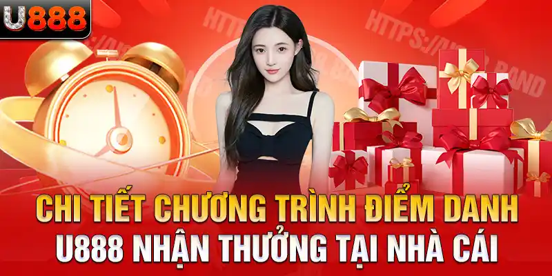 Chi tiết chương trình điểm danh U888 nhận thưởng tại nhà cái